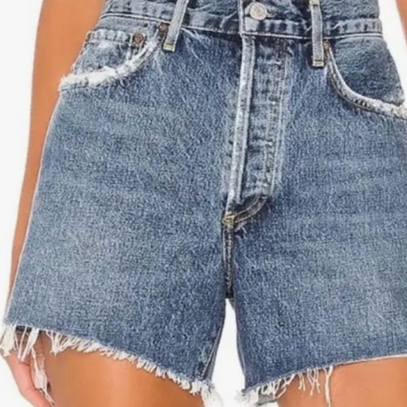Agolde REESE Blue Jean Shorts LIKE NEW - Picture 4 of 14